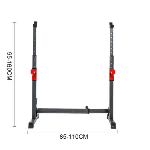 Squat Barbell Pair Rack Bench Home Gym Weight Fitness Lifting Stand