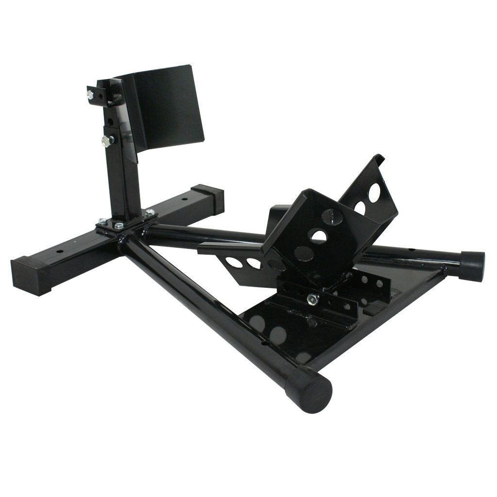 Motorcycle Motorbike Wheel Chock Lift Stand Self Locking Clamp