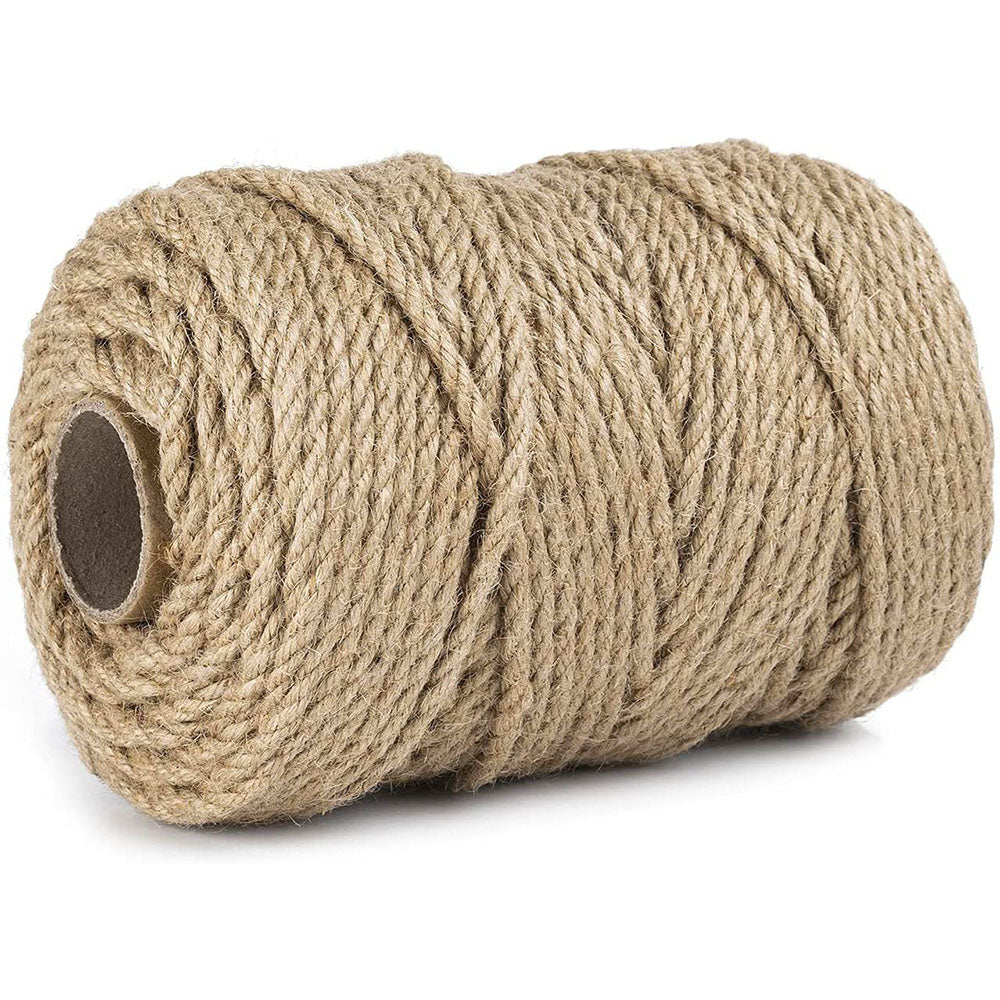 100m Sisal 5mm Rope Natural Twine Cord Thick Jute Hemp Manila  Crafting Home Decor