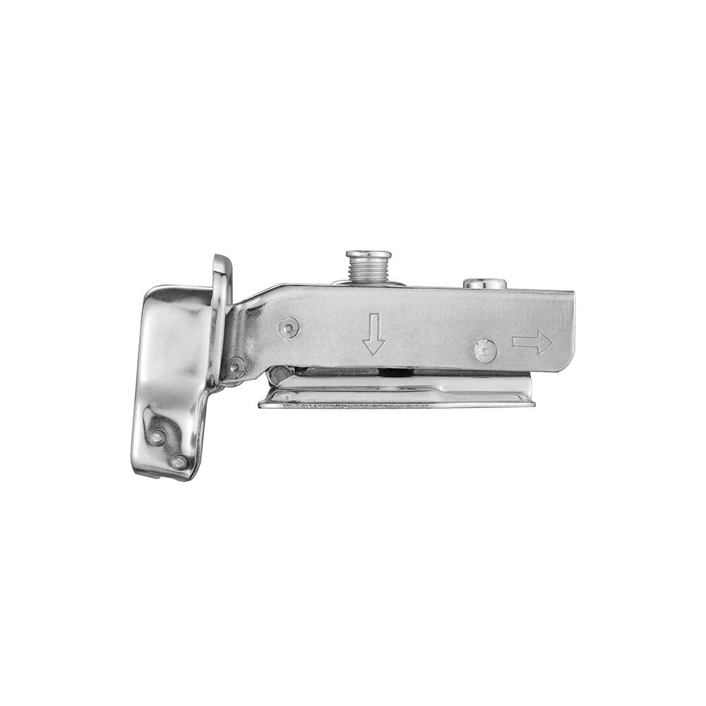 8 Pack 304 Stainless Steel Cabinet Hinges 100 Degree Soft Closing Full Overlay Door Hinge Nickel Plated Finish