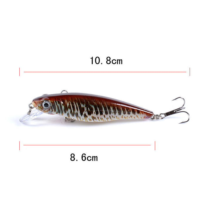 6x Popper Poppers 8.6cm Fishing Lure Lures Surface Tackle Fresh Saltwater