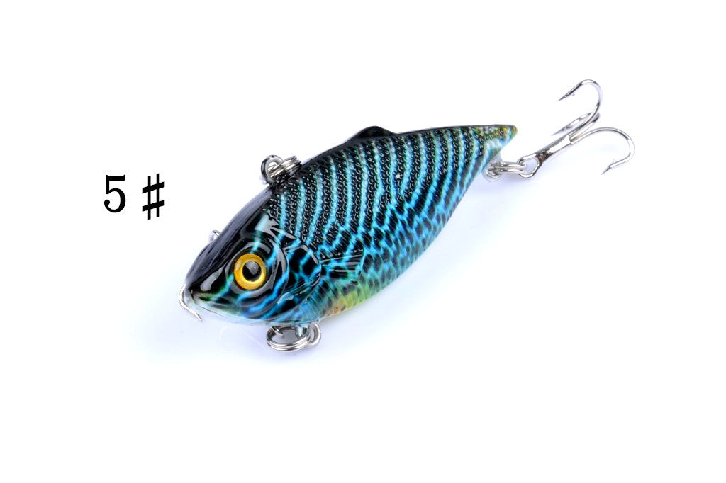 6x 6.5cm Vib Bait Fishing Lure Lures Hook Tackle Saltwater