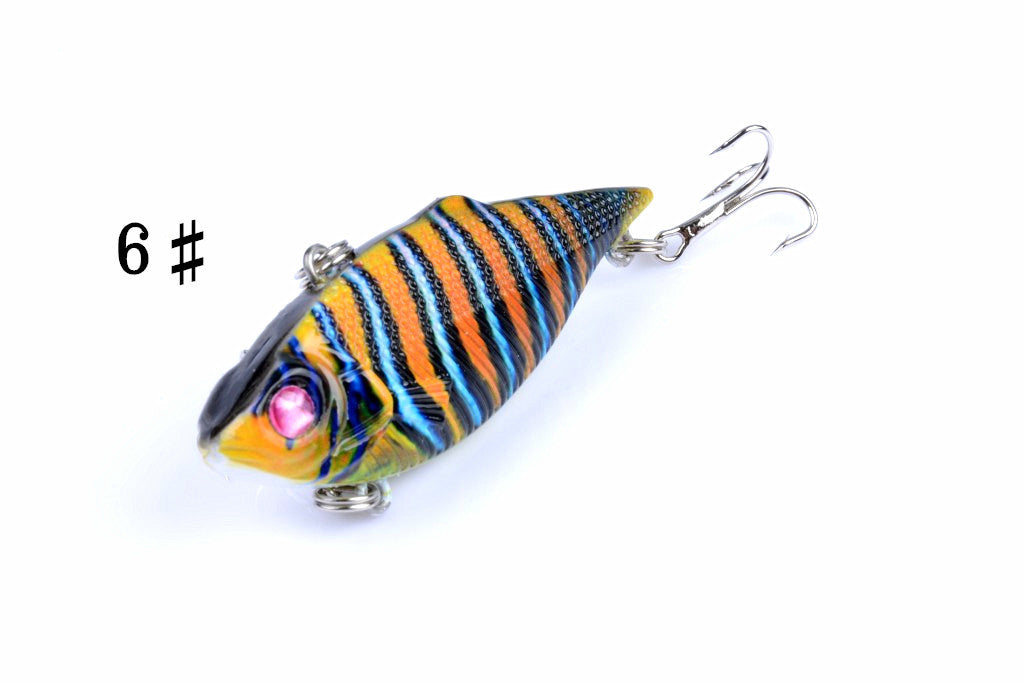 6x 6.5cm Vib Bait Fishing Lure Lures Hook Tackle Saltwater