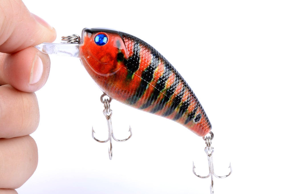 5x 7cm Popper Crank Bait Fishing Lure Lures Surface Tackle Saltwater