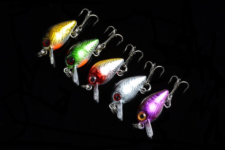 5x 3cm Popper Crank Bait Fishing Lure Lures Surface Tackle Saltwater