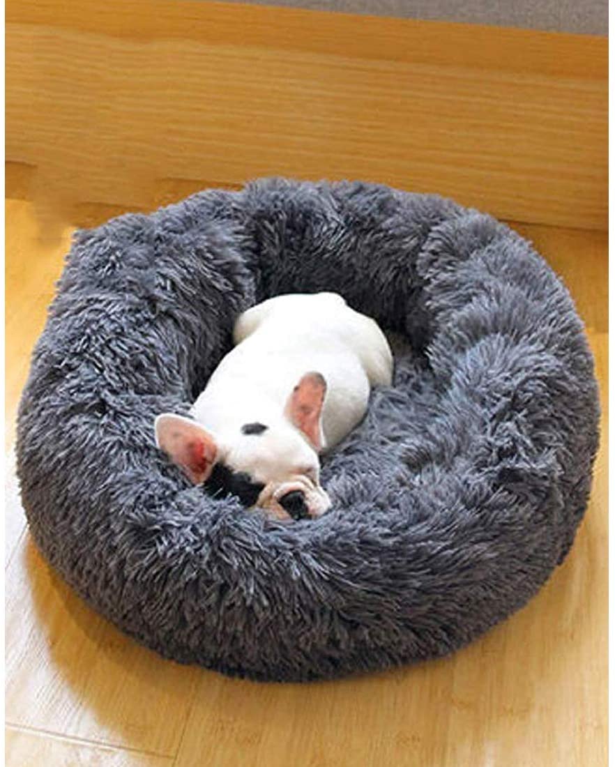 Soft Dog Bed Round Washable Plush Pet Kennel Cat Bed Mat Sofa Large 70cm