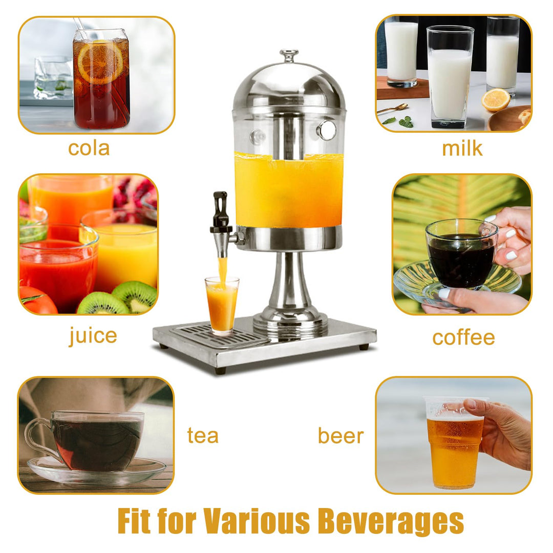 8L Commercial Restaurant Buffet Beverage Juice Beverage Dispenser Drink Container