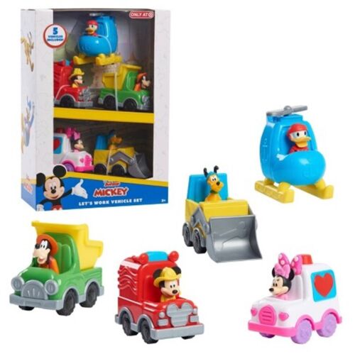 Disney Mickey Let's Work Vehicle Play Set 3+