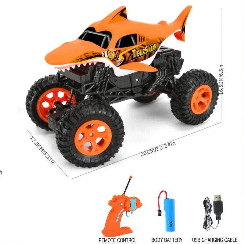 Monster Tiger Shark Truck 1:16 Scale R/C Climbing Off-Road Vehicle 3+