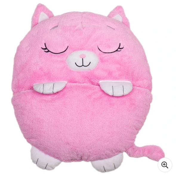 Kids Sleeping Bag Happy Children Toy Plush Pink Cat Large