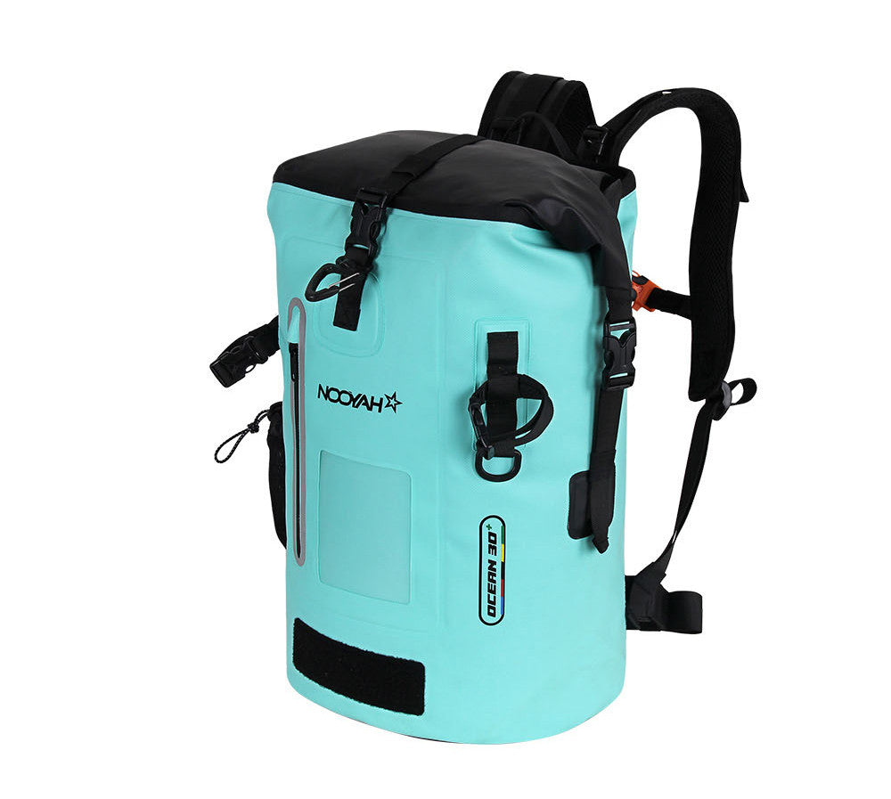 NOOYAH IPX8 Waterproof Bike Cycle Outdoor Sports Backpack Double-Layer Waterproof Bag  MINT GREEN