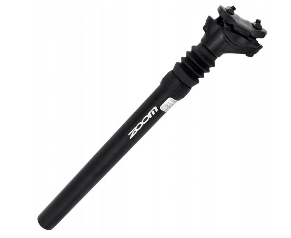 ZOOM Suspension Mountain MTB Road Bike Bicycle Seatpost Seat Shock Absorber Post Black Light Weight Aluminium - 31.6mm