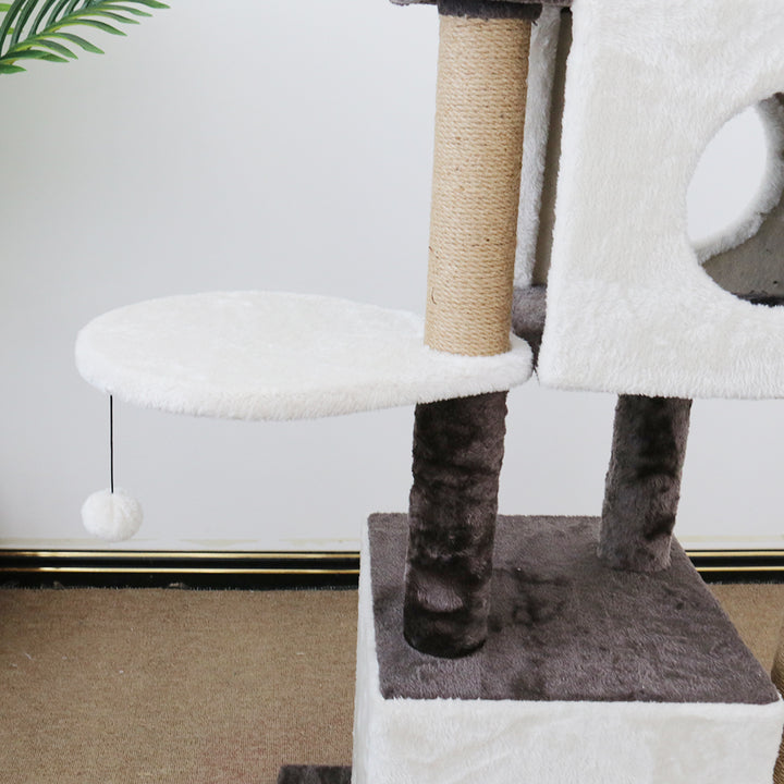 CATIO Deluxe Multi-Function Three-Level Dual Cat Scratching Tree 141cm