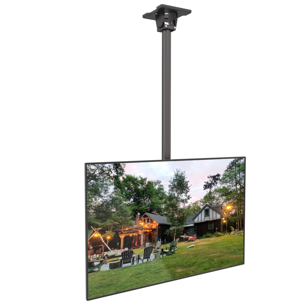 Kanto CM600SG Stainless Steel Outdoor Ceiling TV Mount for 37-inch to 70-inch TVs, Black