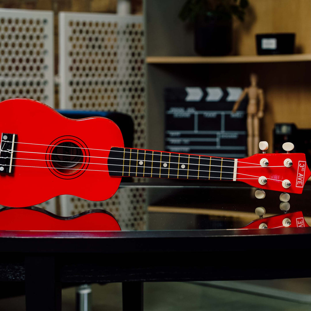 3rd Avenue Soprano Ukulele - Red