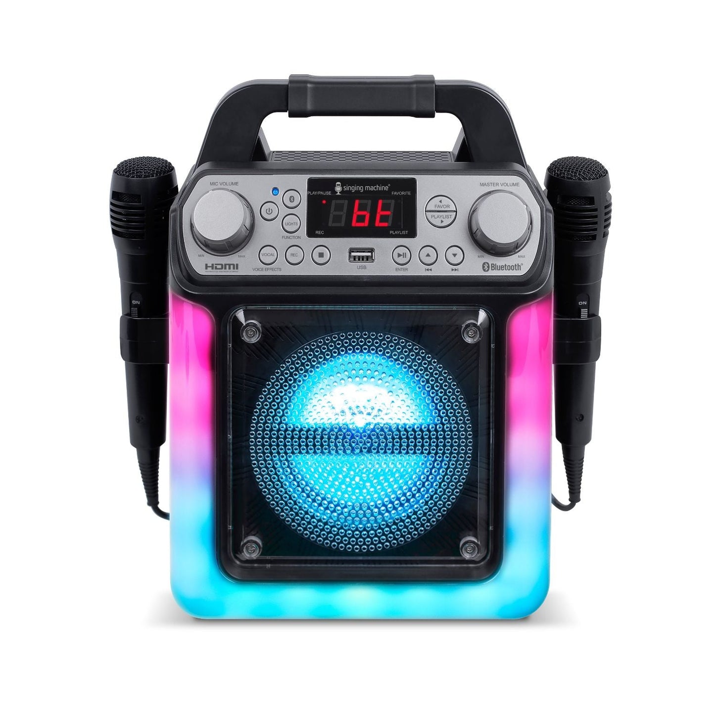 Singing Machine HDMI Groove Mini Portable Karaoke System with Bluetooth