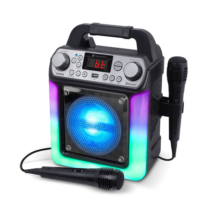 Singing Machine HDMI Groove Mini Portable Karaoke System with Bluetooth