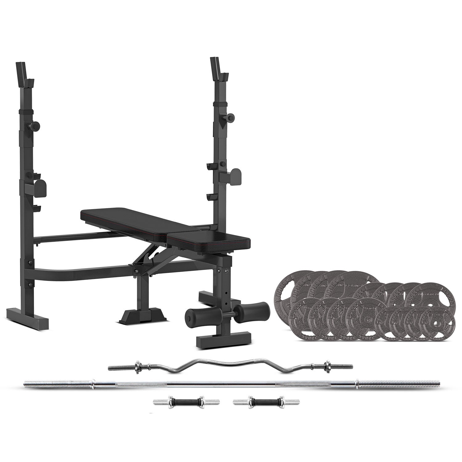 CORTEX MF4000 Bench Press with 90kg Standard Tri-Grip Weight and Bar Set