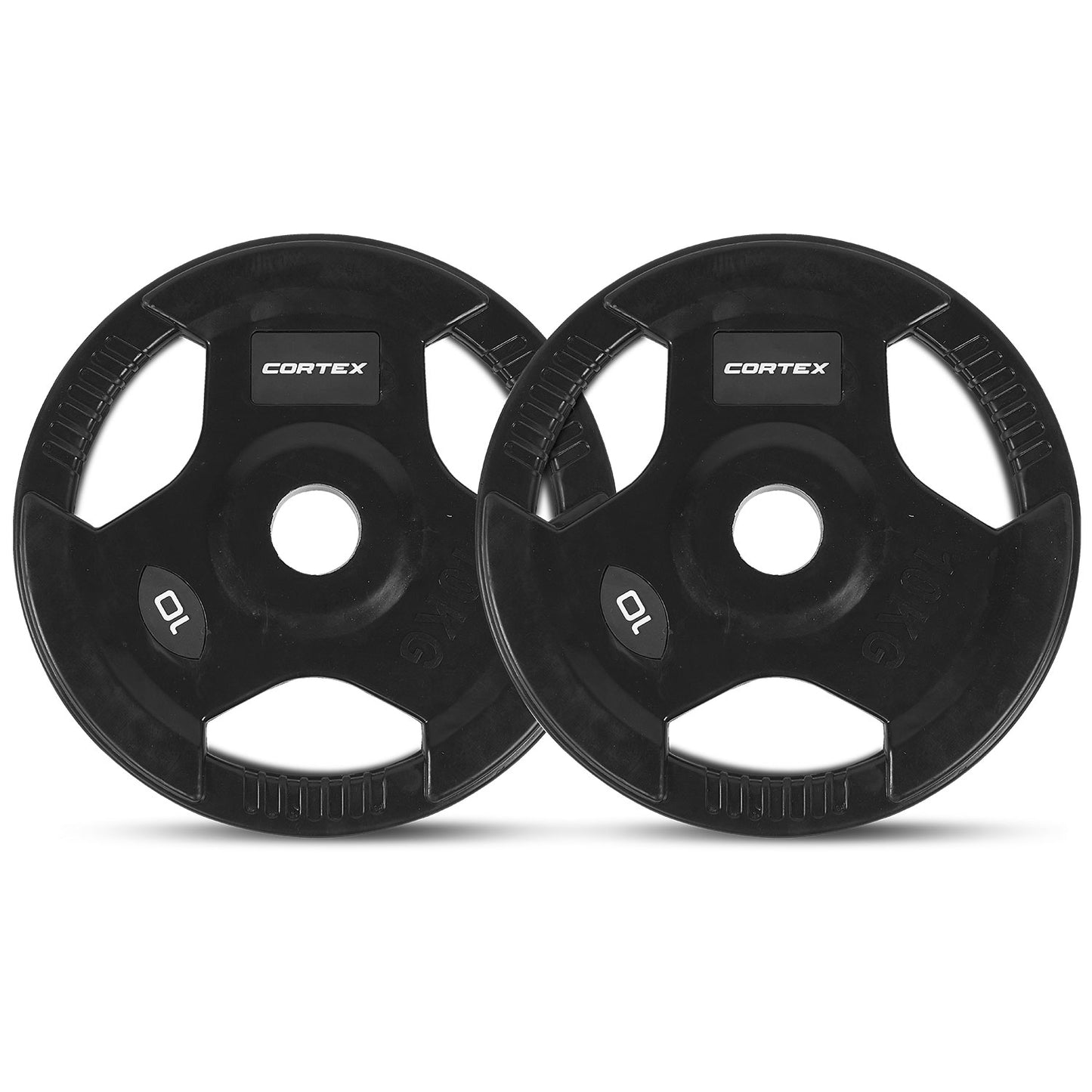 CORTEX 145kg Tri-Grip Olympic Plate Set 50mm