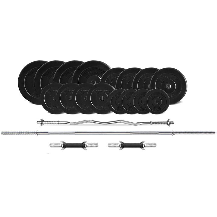 CORTEX 90kg EnduraCast Barbell Weight Set