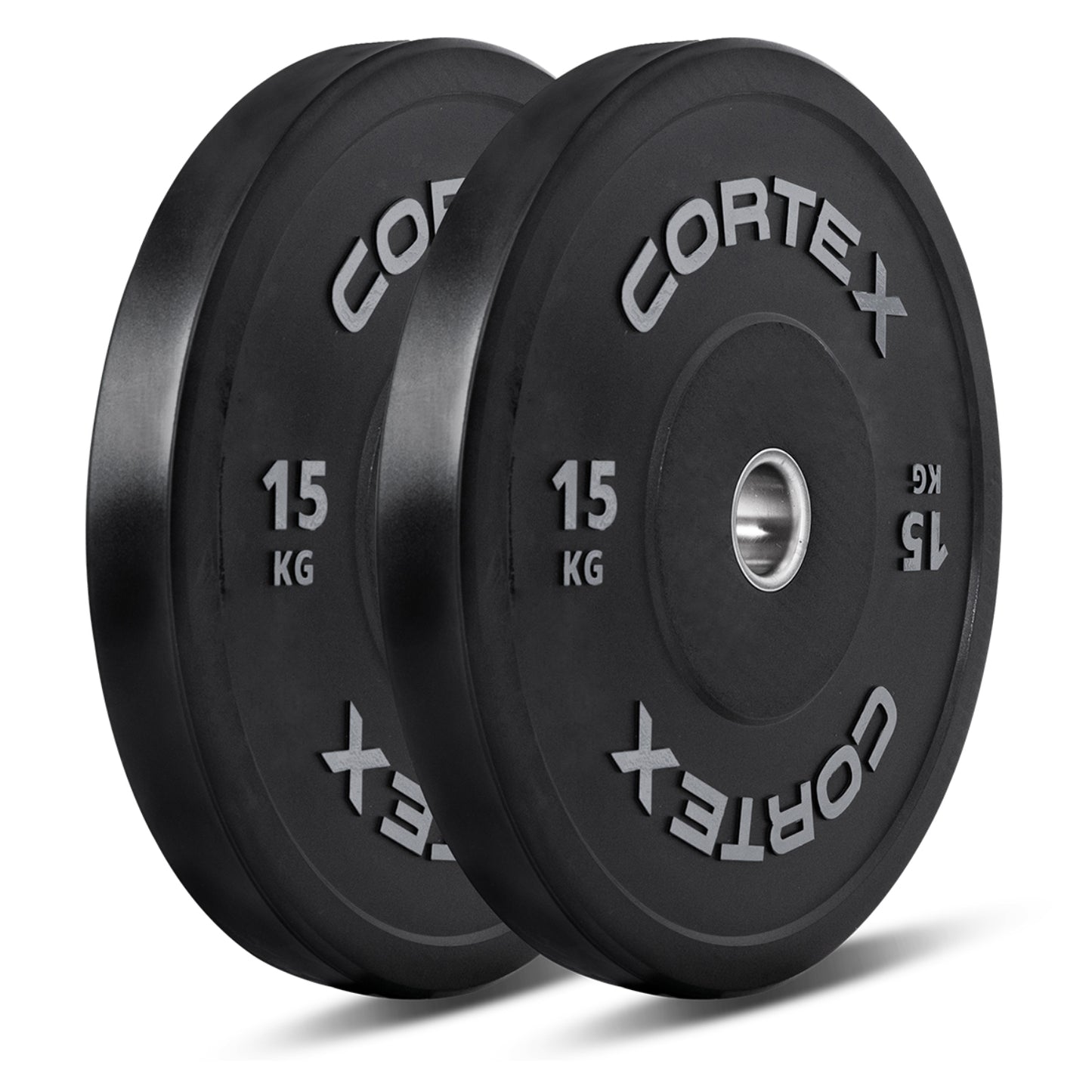 CORTEX 170kg Black Series V2 Rubber Olympic Bumper Plate Set 50mm with SPARTAN205 Barbell