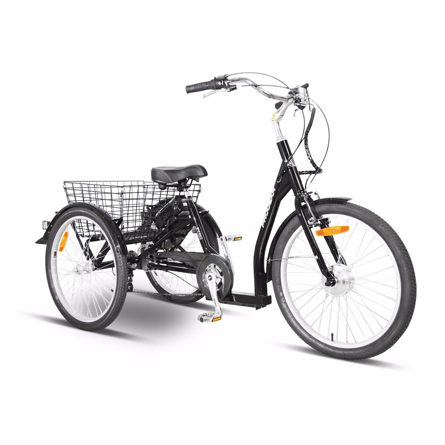 Progear Bikes E-Free Electric Trike with Walk Mode 24" in Grey