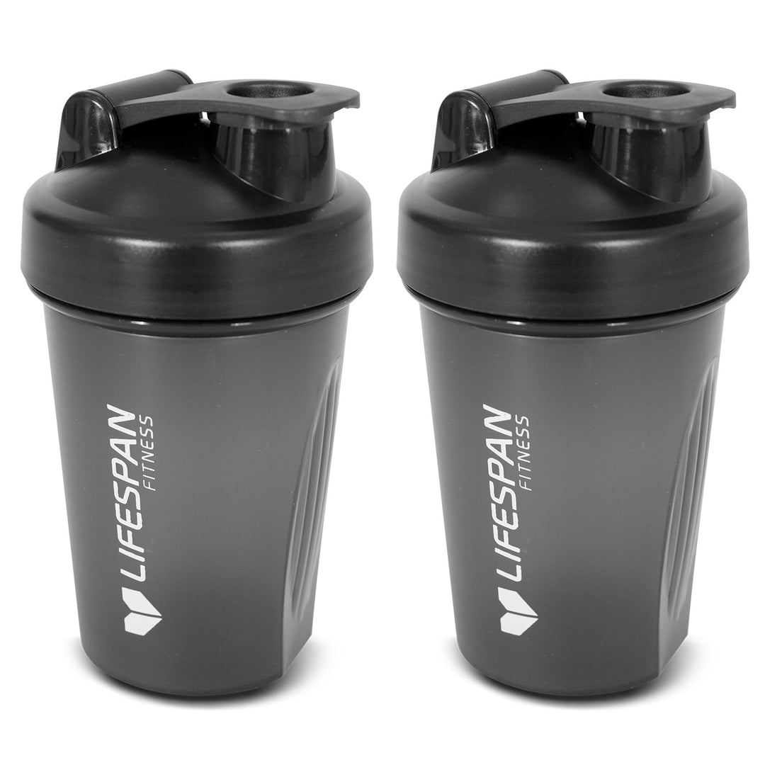 Lifespan Fitness Shaker Bottle 500ml in Black (Pack of 6)