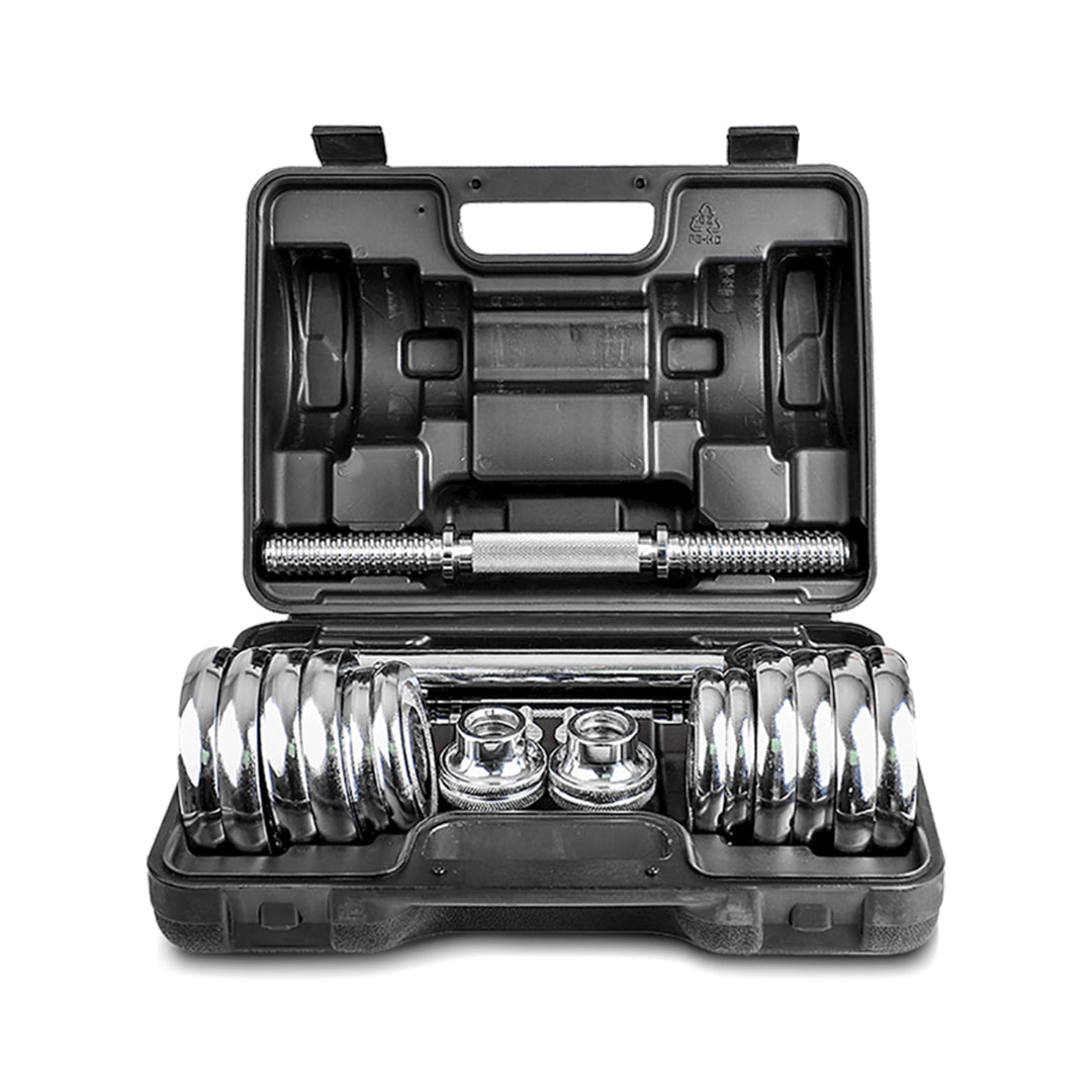 LSG 2-in-1 Dumbbell Barbell Set with Case 30kg