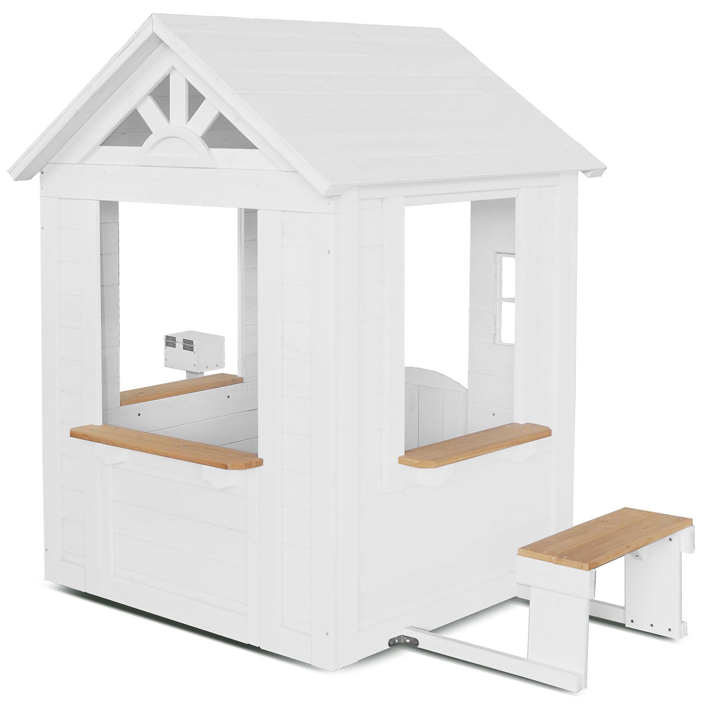 Lifespan Kids Teddy Cubby House in White (V2) with Floor