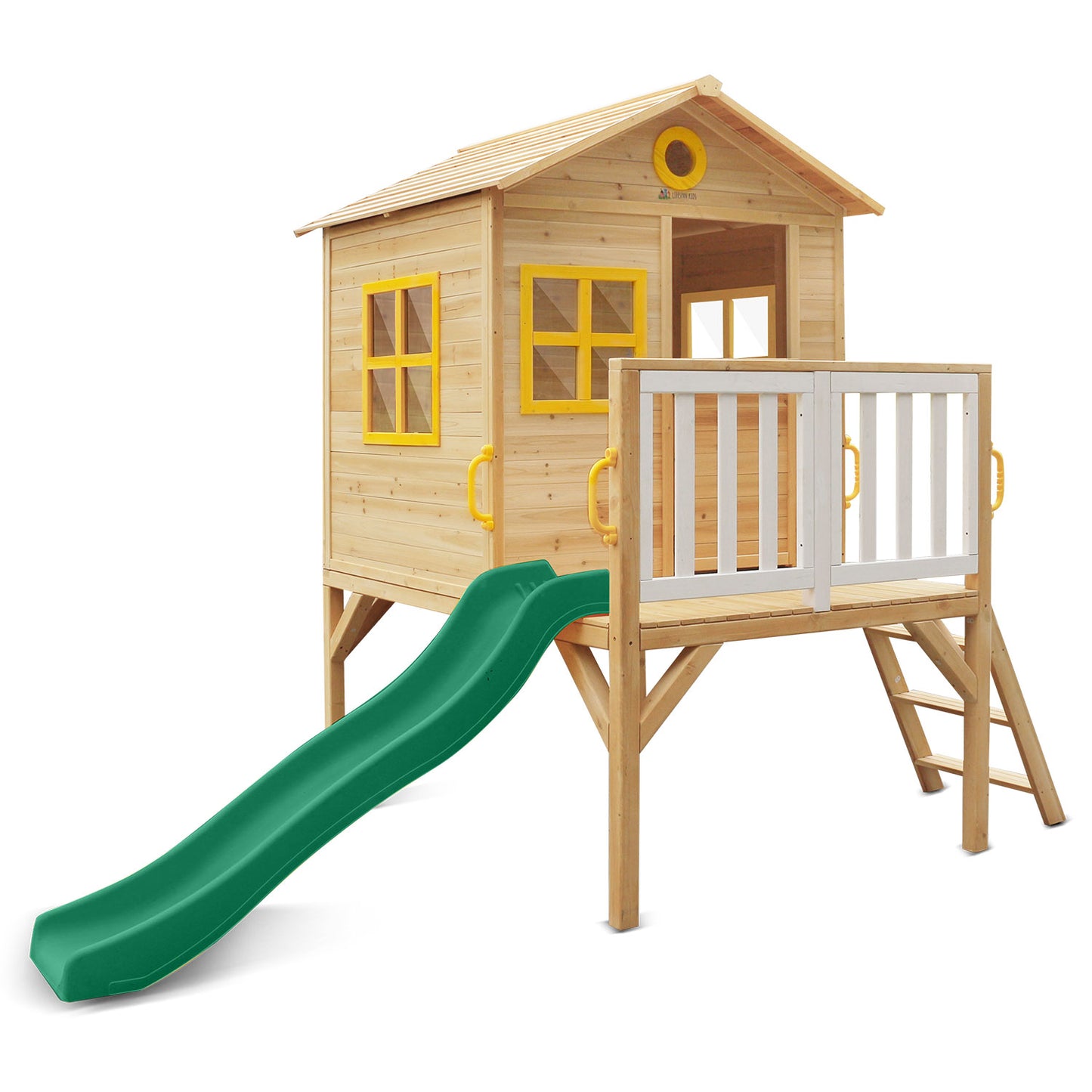 Lifespan Kids Archie Cubby House with Green Slide