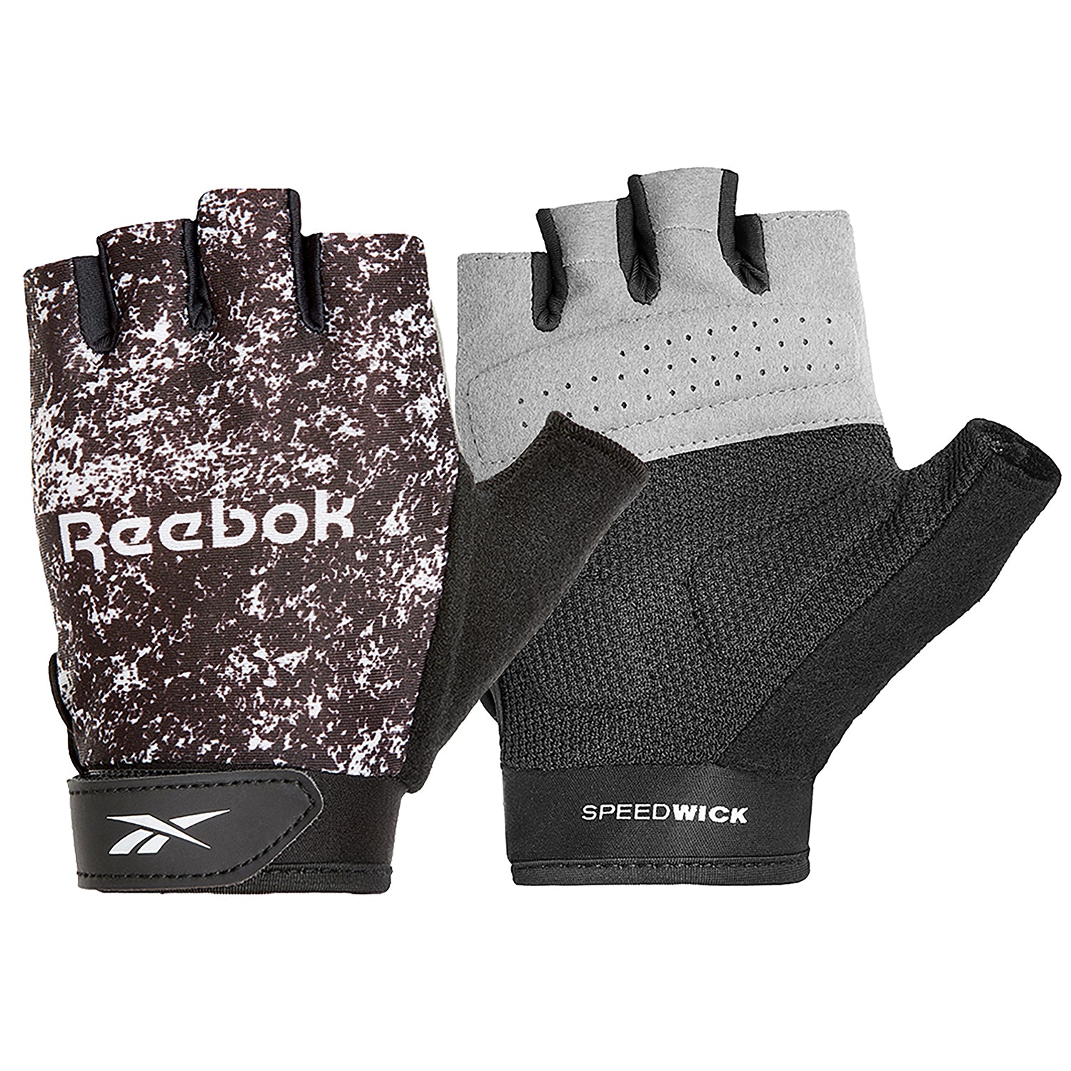 Reebok Womens Fitness Gloves Large in Black & White