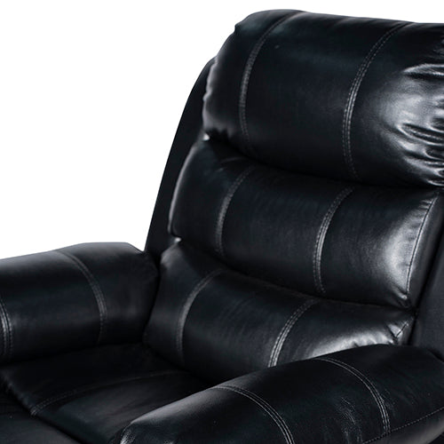 Chelsea 1R Seater Finest Leatherette Recliner Feature Console LED Light Ultra Cushioned