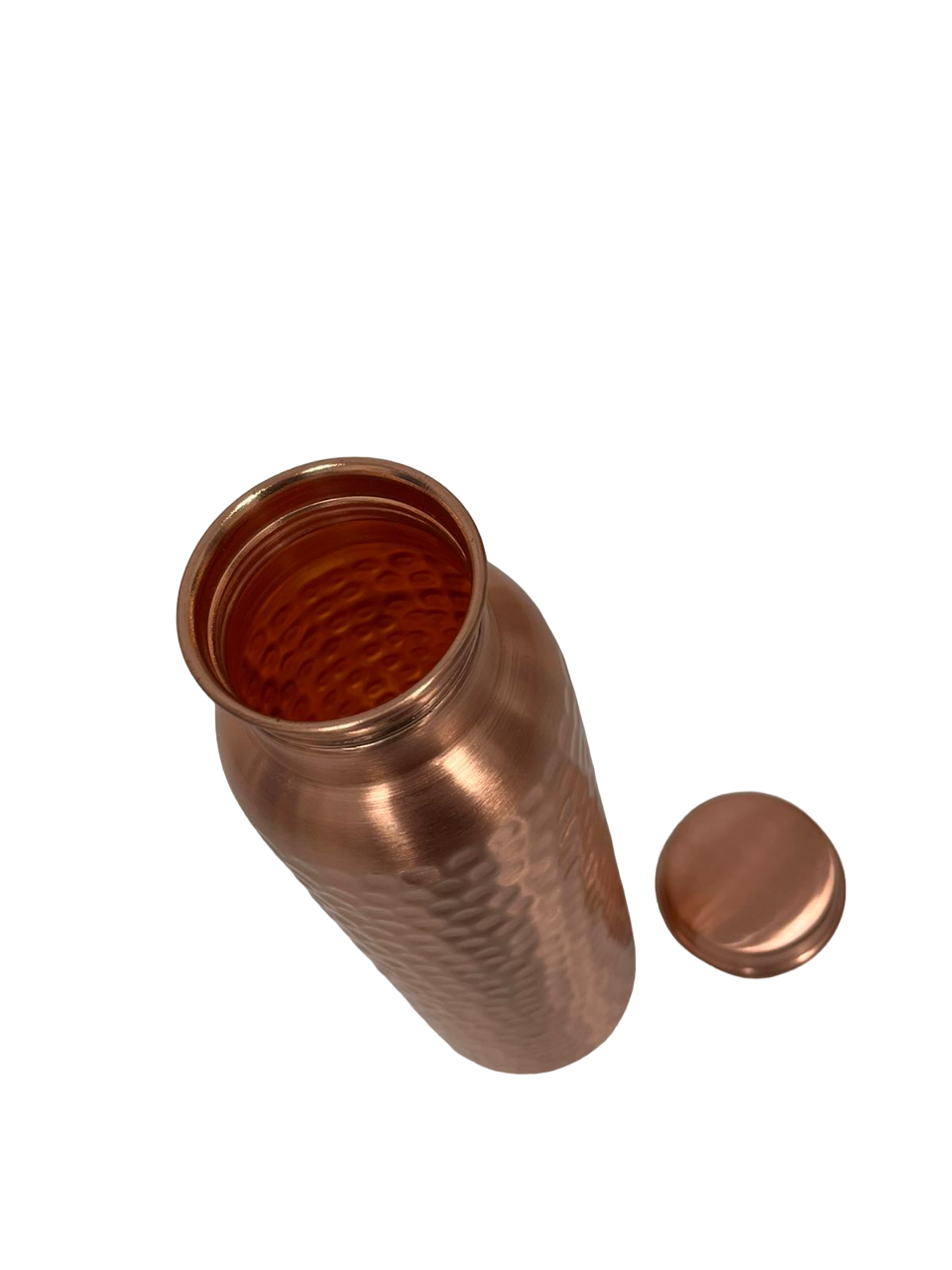 Copper Water Bottle - Hammered Finish