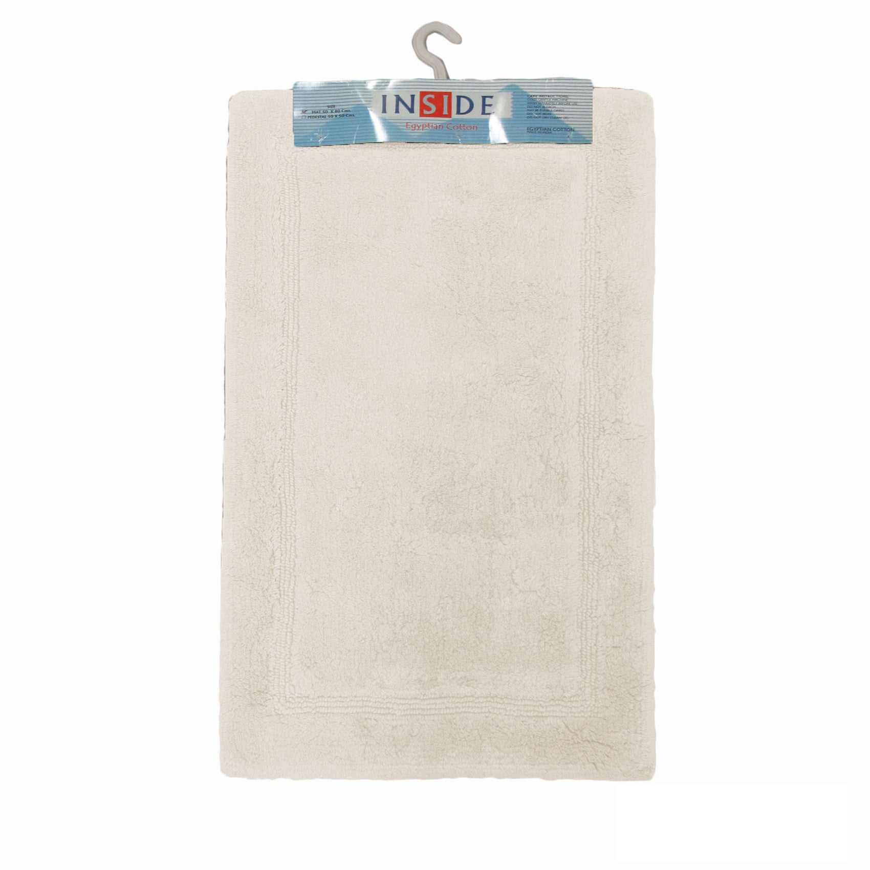 Egyptian Cotton Bath Mat 50x80 cm Natural