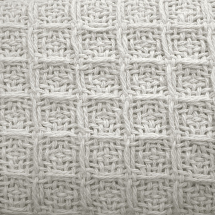 Cotton Waffle Blanket White King