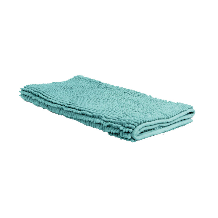 Chenille Toggle Bath Mat 50 x 80cm Teal