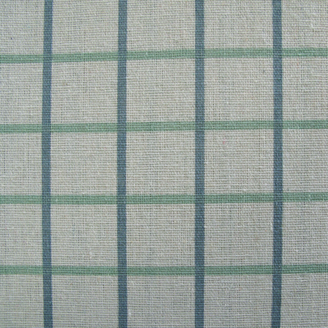 Cotton Grid Checks Oblong Table Cloth Blue 150 x 230cm