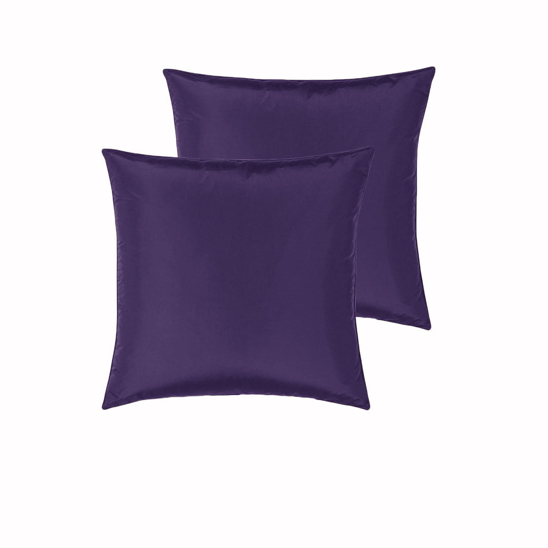 PepperMIll Satin European Pillowcases ( Pair ) EGGPLANT