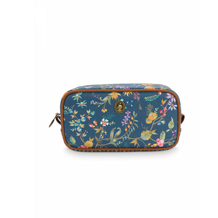 PIP Studio Petites Fleurs Dark Blue Small Square Cosmetic Bag