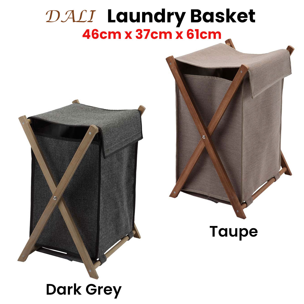 Aquanova DALI Laundry Basket Dark Grey