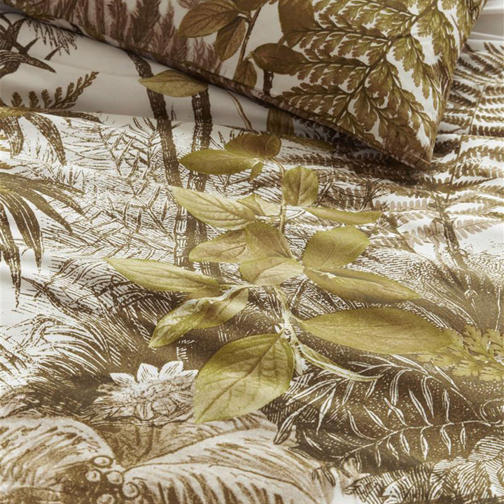 Bedding House Caribe Ochre Cotton Quilt Cover Set Queen