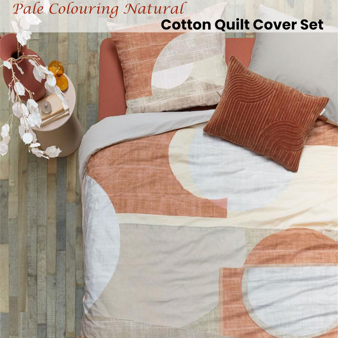 VTWonen Pale Colouring Natural Cotton Quilt Cover Set King