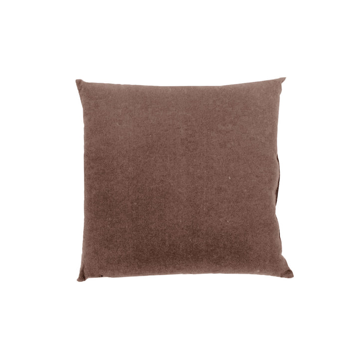 J.Elliot Home Solid Brown Filled Cushion 43 x 43 cm