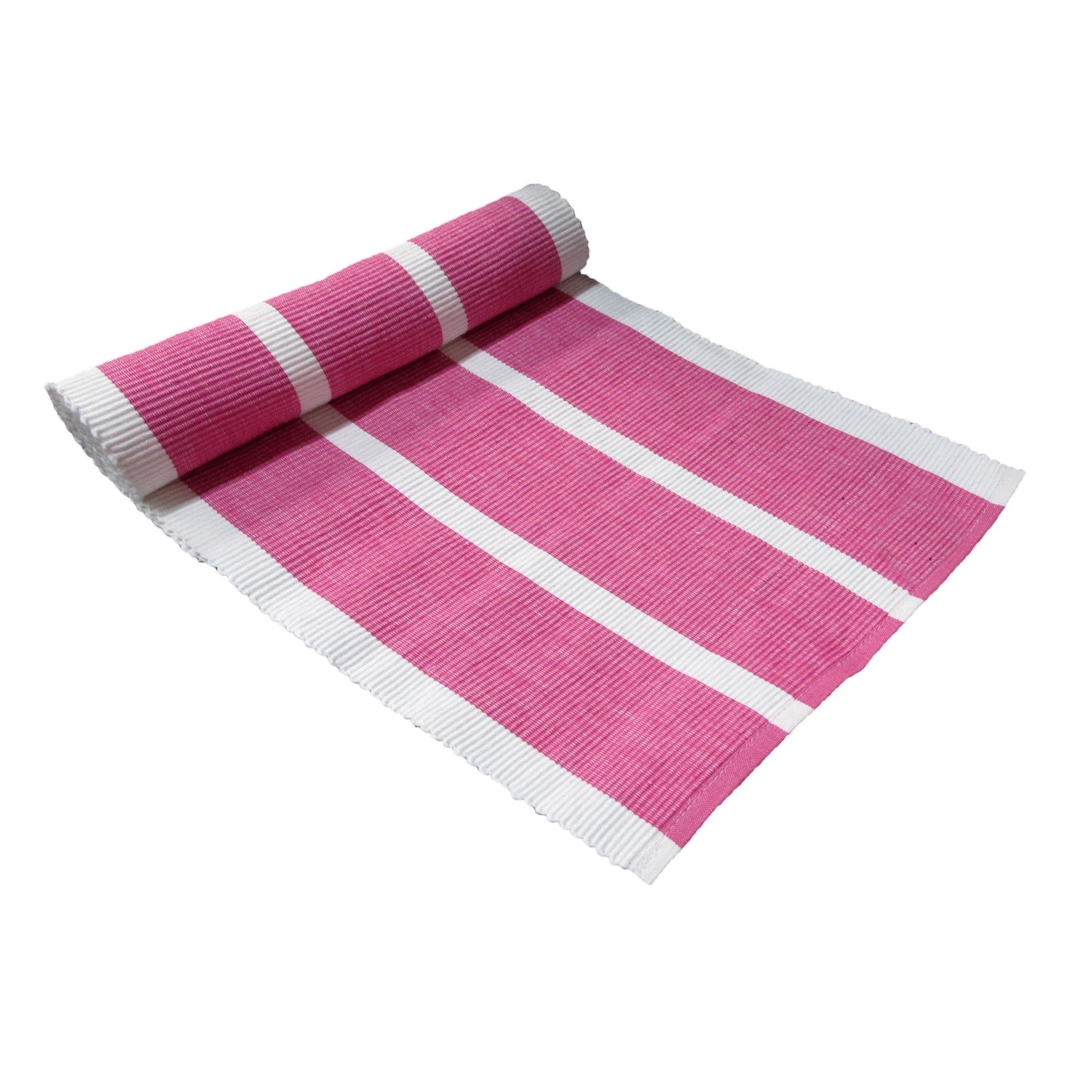 IDC Homewares Ribbed Pattern Table Runner Gelato Raspberry