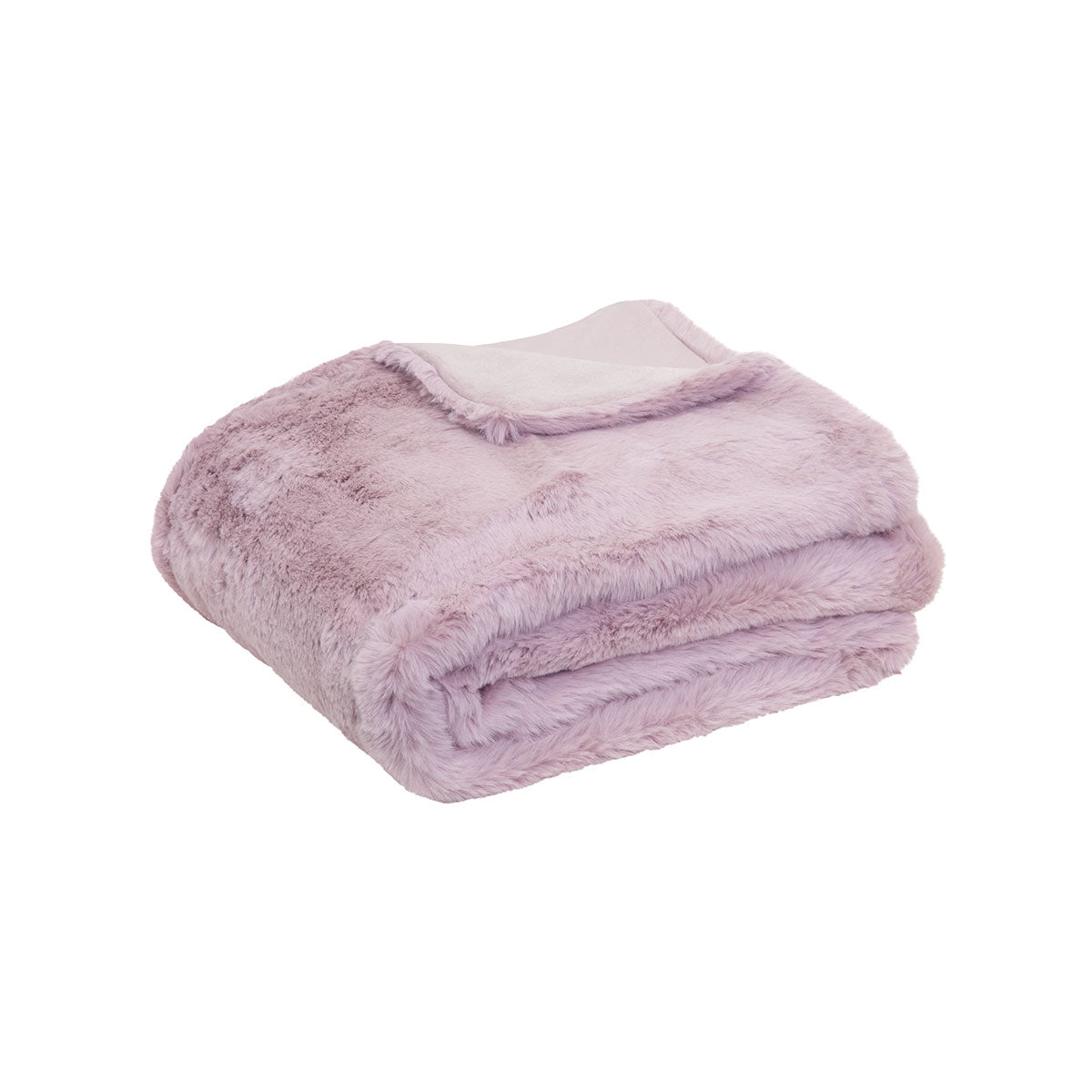 J.Elliot Home Arlo Faux Fur Throw Lilac