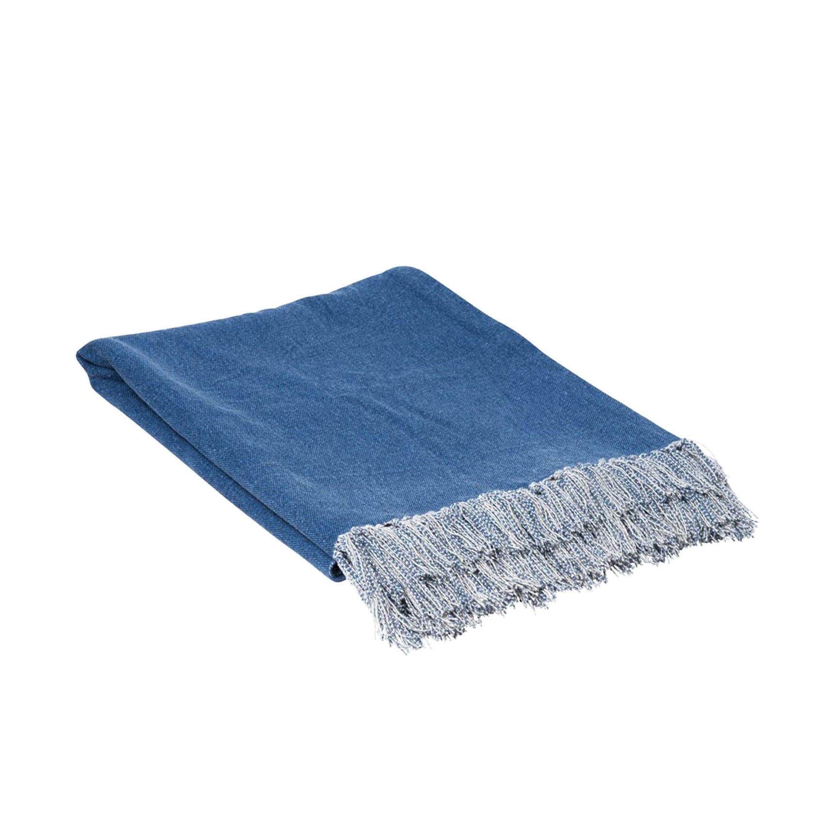 J.Elliot Home Idris Cotton Throw Santorini Blue Home