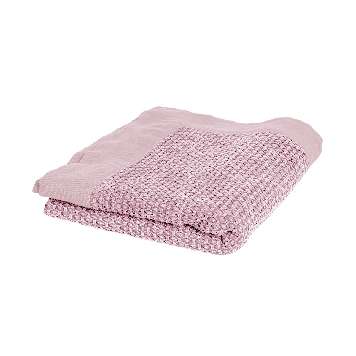 J.Elliot Home Taylor Cotton Jacquard Throw Rug Rose Pink