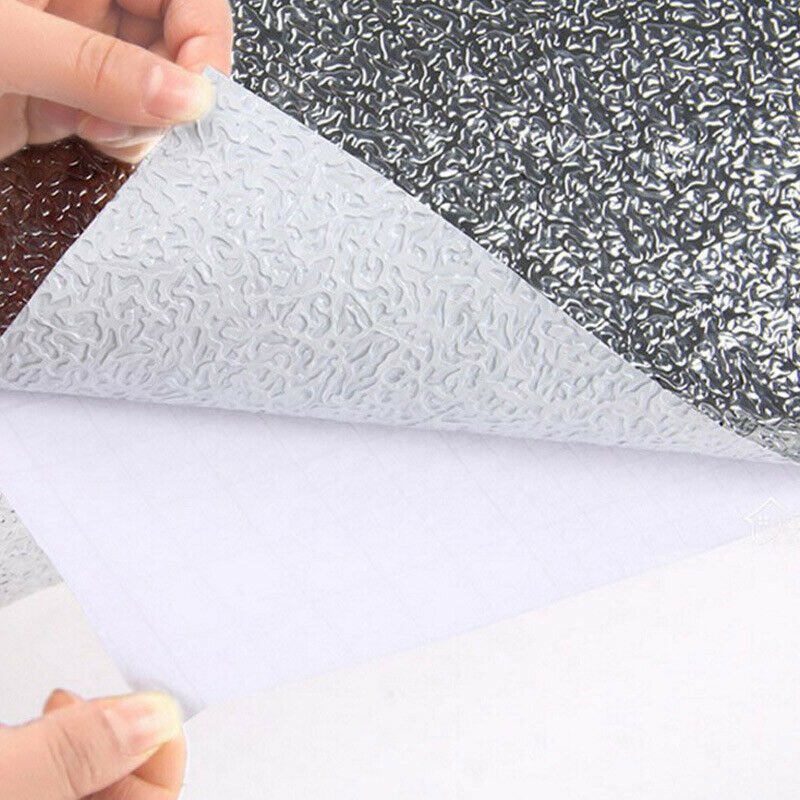 Aluminum Foil Sticker Self Adhesive Oil-proof Waterproof Kitchen Cabinet Wall(40*500cm)