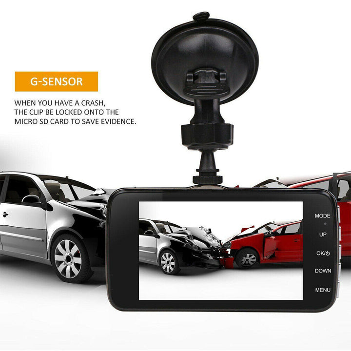 1080P Car Dash Camera Dual Front and Rear Video DVR Recorder Night Vision Kit