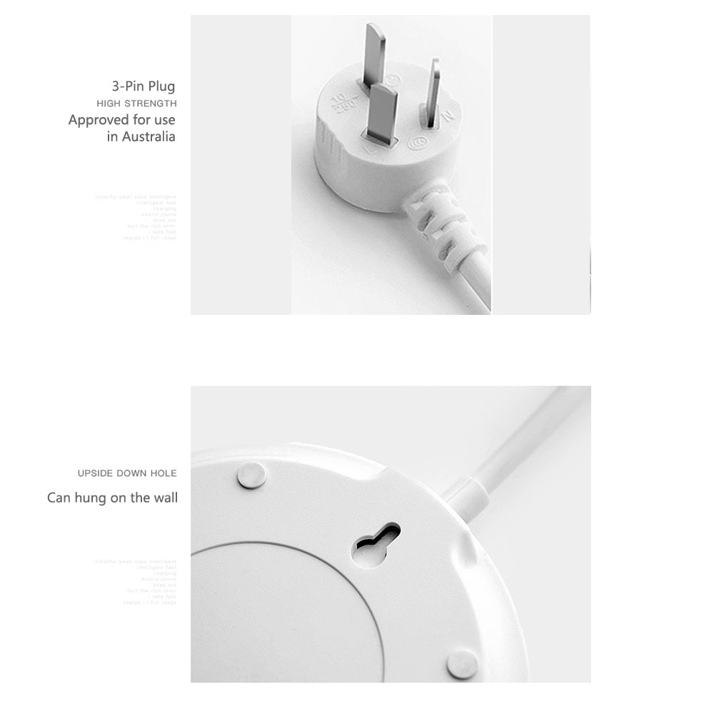 1.8 Metre Power Board with 4 Socket & 4 USB Charging Charger Ports